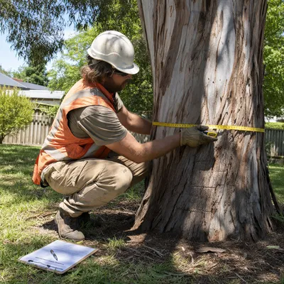 Measuring tree trunk diameter for City of Greater Bendigo permit